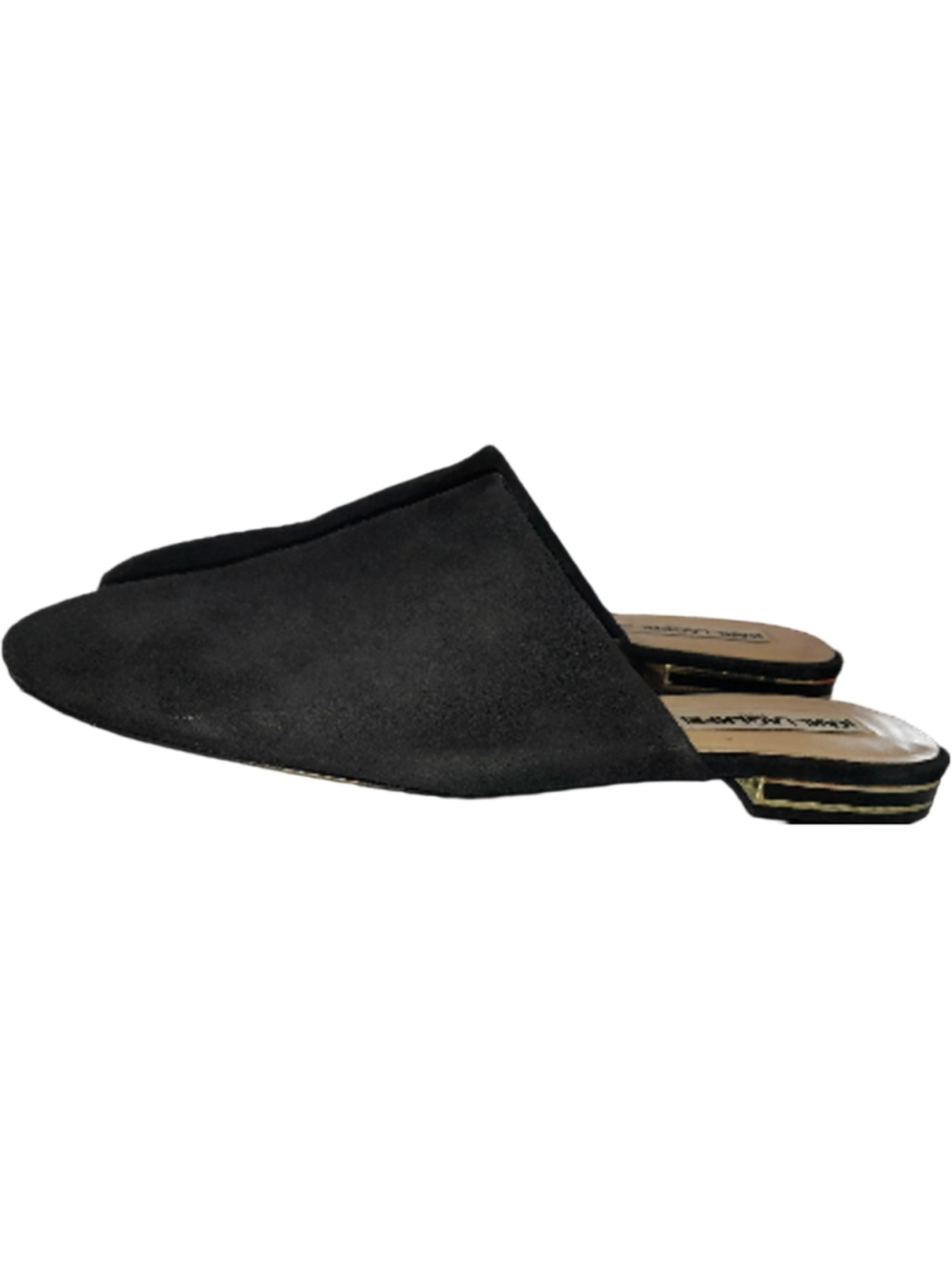 Karl Lagerfeld Black Suede Mules